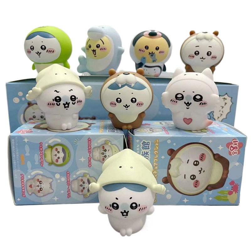 Marine Aquarium & Regional Centre - Набор из 8 фигурок Kawaii Chiikawa