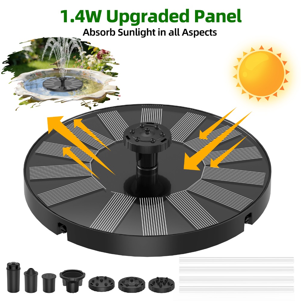 Marine Aquarium Equipment - Новый солнечный фонтан 1.4 Вт, стабильный